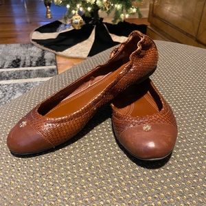 Tory Burch Snakeskin Ballet Flat